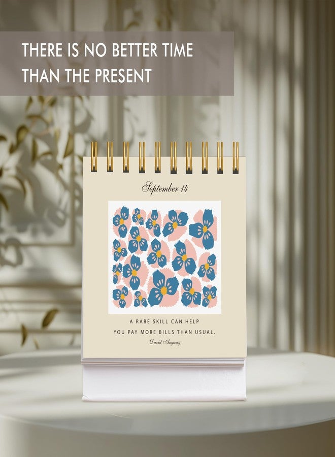 Gethelud 366 Daily Affirmation Desk Calendar, Motivational Mindfulness Self Care Quotes Reminder Inspirational Standing Flip Calendar, Office Desk Accessories Stress & Anxiety Relief Items for Men, Women - Image 4