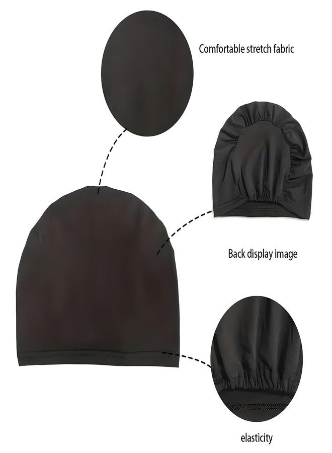 Cmonie 9 Pieces Solid Women Chemo Hat Stretchy Turban Beanie,Pre Tied Chemo Head Scarf Beanie Skull Cover Cap for Women Hair Loss, Multi-12pcs-modal-a, L/One size - Image 4