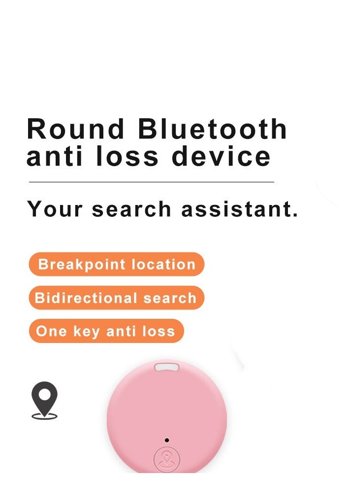 Bluetooth anti-lost device to find children or mobile phones and wallets alarm pet anti-lost reminder smart finder pink  - Image 1