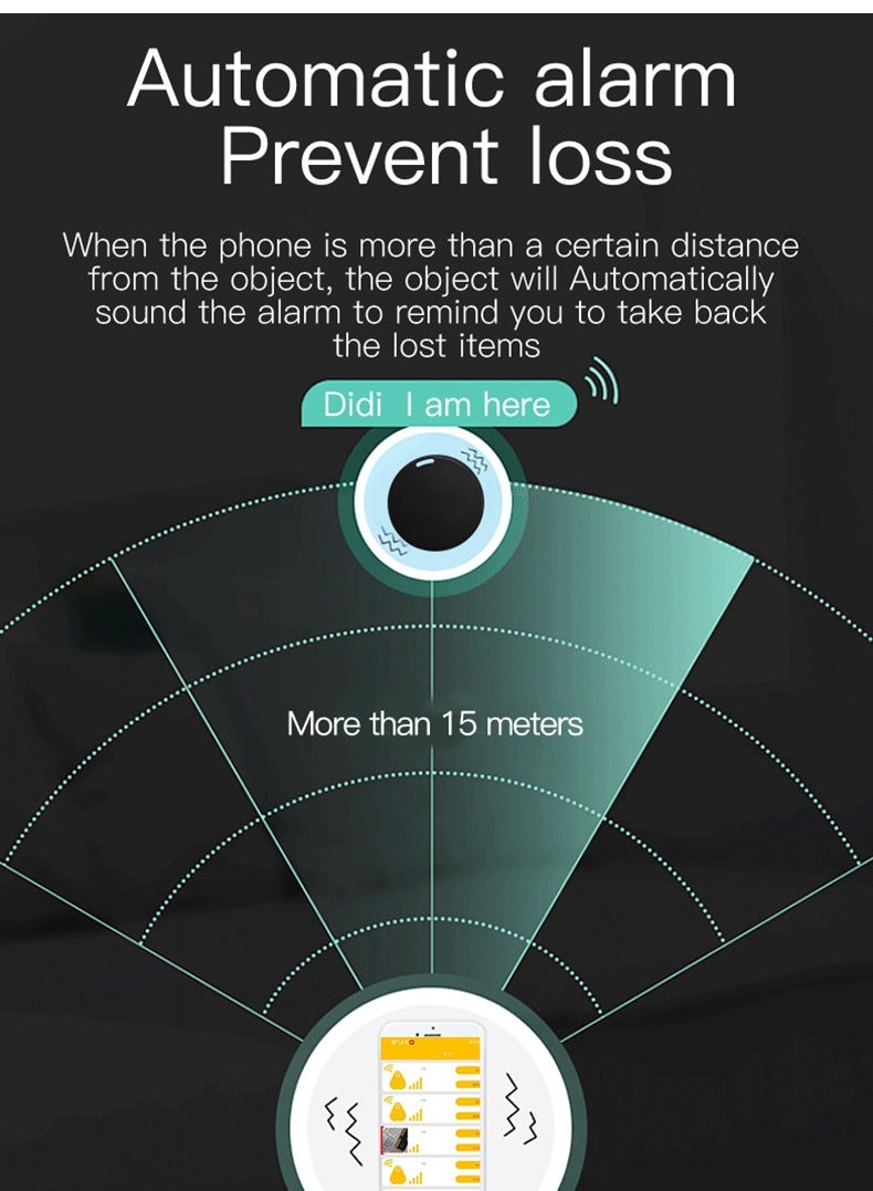 Bluetooth anti-lost device to find children or mobile phones and wallets alarm pet anti-lost reminder smart finder pink  - Image 5