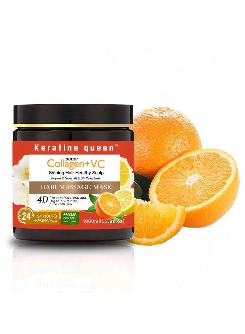 Generic keratin queen Hair Shampoo and Conditioner Set Pure Vitamin c orange hair shampoo  - Image 2