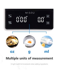 Buy MIBRU Coffee Scale Digital Black With Timer