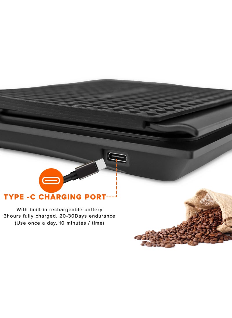 MIBRU - Coffee Scale With Timer Kitchen Scale Pour Over V60 Drip Coffee Digital Scale For Cooking Baking Waterproof Mat Weight For Up To 3000G With 0.1G Steps - Image 1