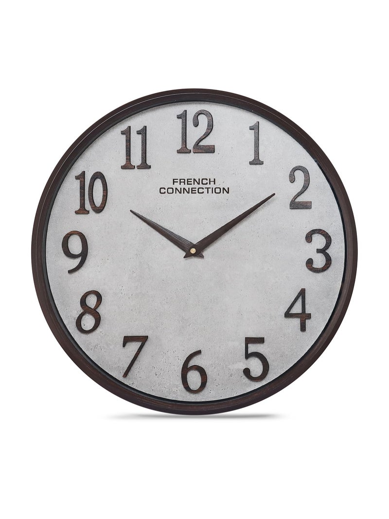French Connection Luxury Wall Clock with Light Grey Luxury Design - Size: 12 Inches - FCWC12-A - Image 4