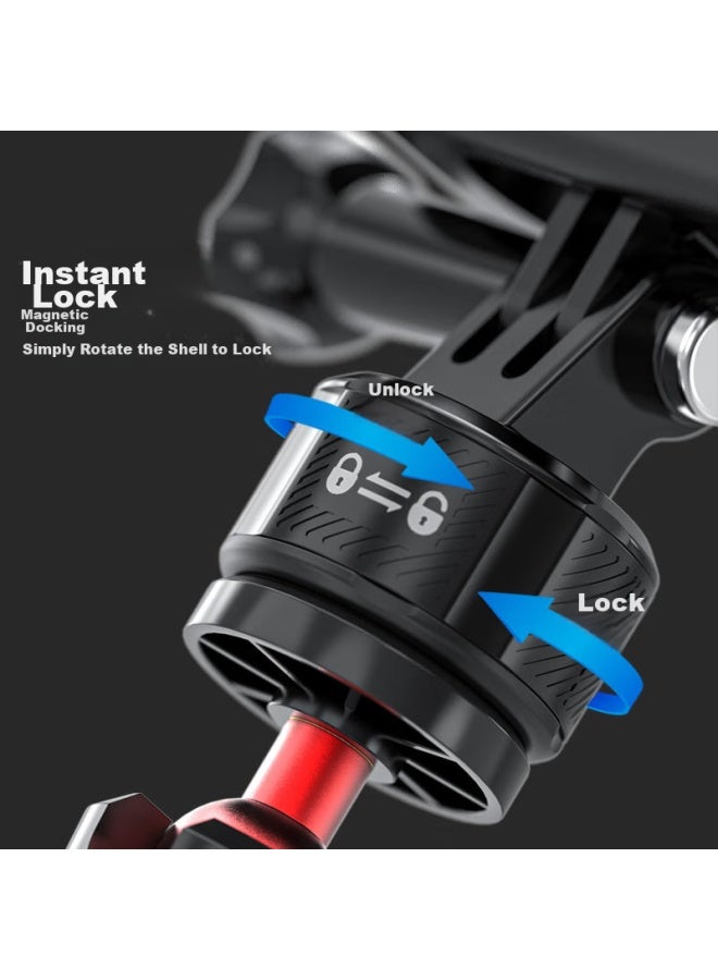 Surewo Magnetic Quick-release Adapter For Dji Action 5 Pro/6 And Gopro 13 Action Cameras, Compatible With Ace Pro, Mounting Base For Action 5/4/3 Accessories - Image 4