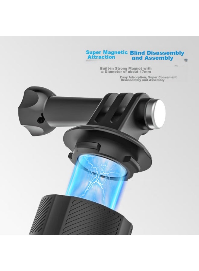 Surewo Magnetic Quick-release Adapter For Dji Action 5 Pro/6 And Gopro 13 Action Cameras, Compatible With Ace Pro, Mounting Base For Action 5/4/3 Accessories - Image 3