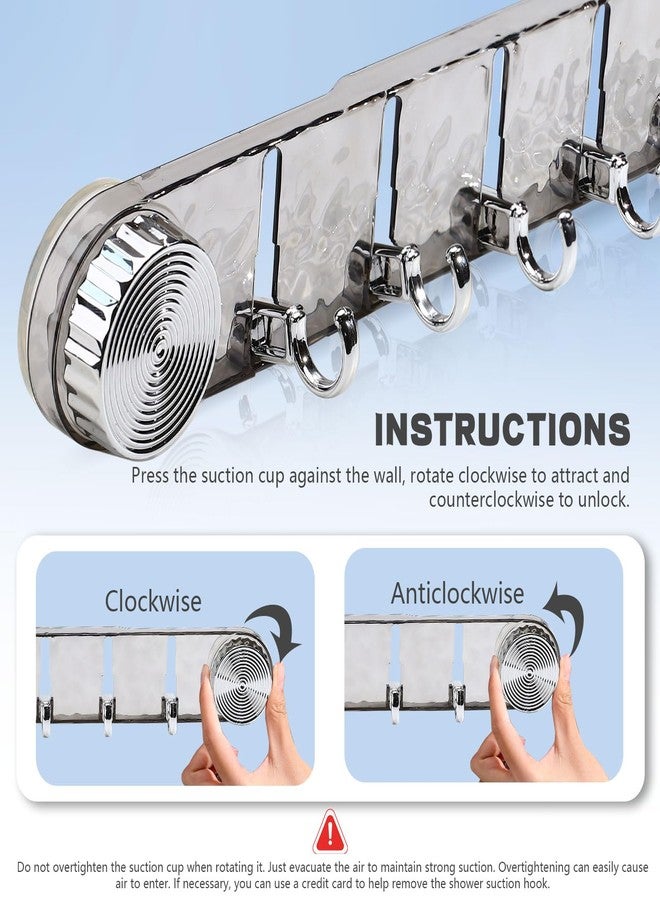 Realand 2 Pack Strong Suction Cup Hooks, 5 Folding No Drill Removable Wall Acrylic Modern Heavy Duty Shower Towel Hooks for Bathroom Kitchen, Clear Grey - Image 5