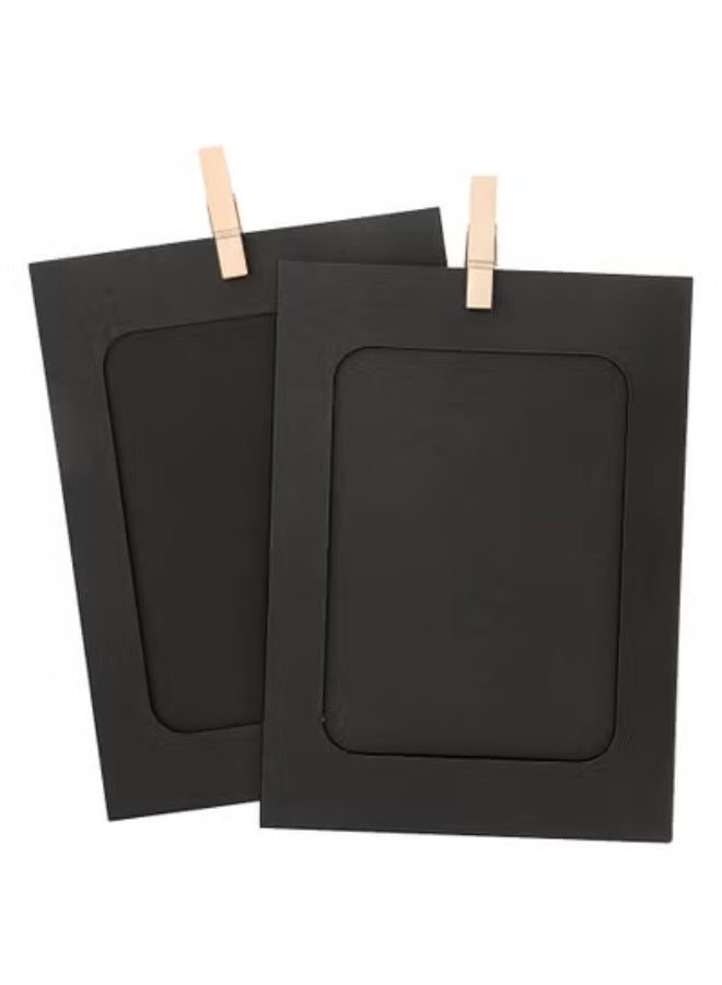 تخيل 30 قطعة إطارات صور ورقية 11.5x15.5 سم مع مشابك خشب وخيط - مجموعة تعليق إبداعية لديكور جدران المنزل، السكن الطلابي والمكاتب - Image 4