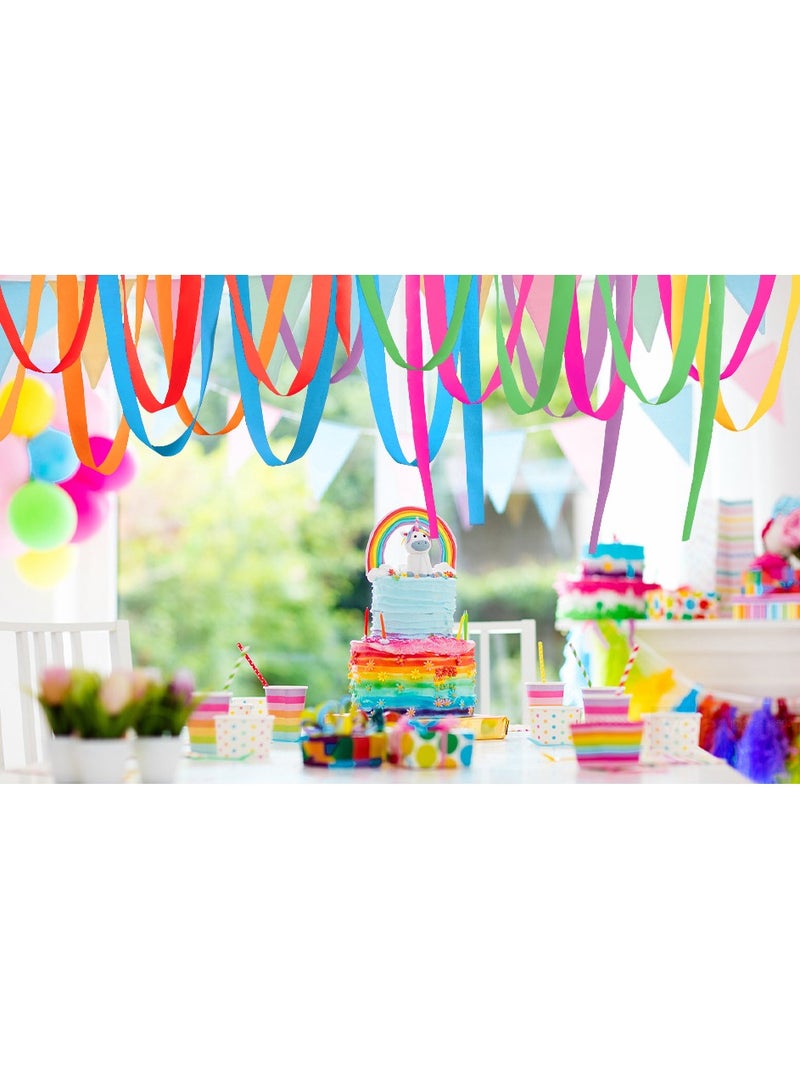 12 رول كريب نيون ستريمر متعدد الألوان - Image 2