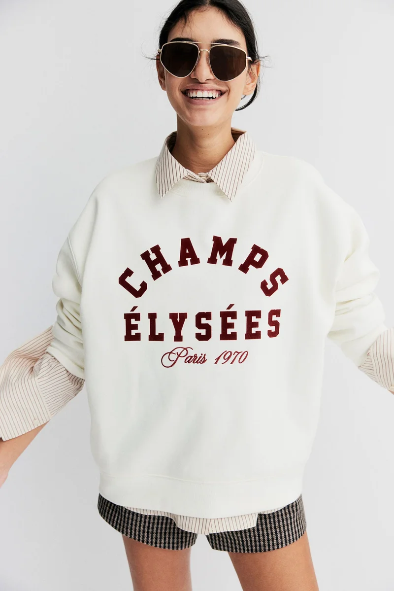H&M Text-motif sweatshirt