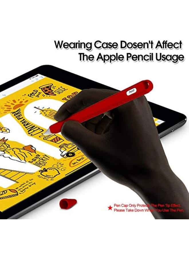 AWINNER Silicone Case Compatible With Mu8F2Am A Pencil 2Nd Generation Holder Sleeve Skin Pocket Cover Accessories For Ipad Pro 3Rd Generation Protective Nib Covers Green - Image 3