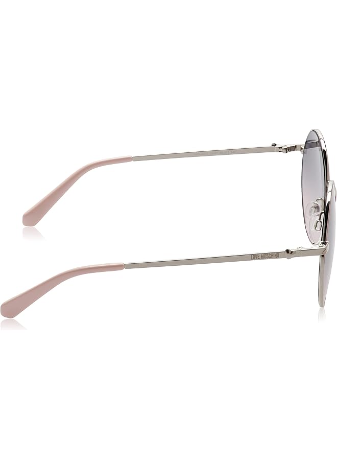 لوف موسكينو نظارة شمسية موسكينو لوف MOL037/S دائرية/بيضاوية الشكل غير مستقطبة للنساء، مقاس العدسة 55 مم، وردي/أخضر - Image 3