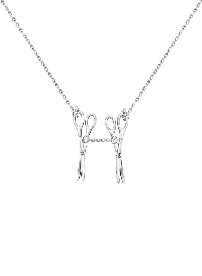 WUSUANED Funny Female Symbol Necklace Lesbian Pride Nekclace Two Scissor Lgbt Pendant Bisexual Jewelry WLW Pride Gift (Female Symbol Necklace) - Image 1