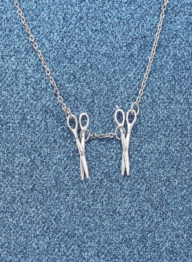 WUSUANED Funny Female Symbol Necklace Lesbian Pride Nekclace Two Scissor Lgbt Pendant Bisexual Jewelry WLW Pride Gift (Female Symbol Necklace) - Image 2