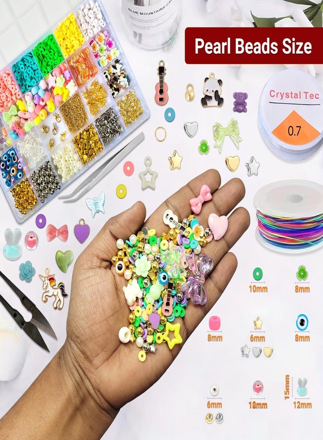 STEMTICS Bracelet Making Kit for Girls Age 12-15 Years Old with Polymer Clay Beads Charms and Manual | Stylish Jewellery Birthday Gift Set for Girl Kids 12, 13, 14, 15 Year Old - Image 4