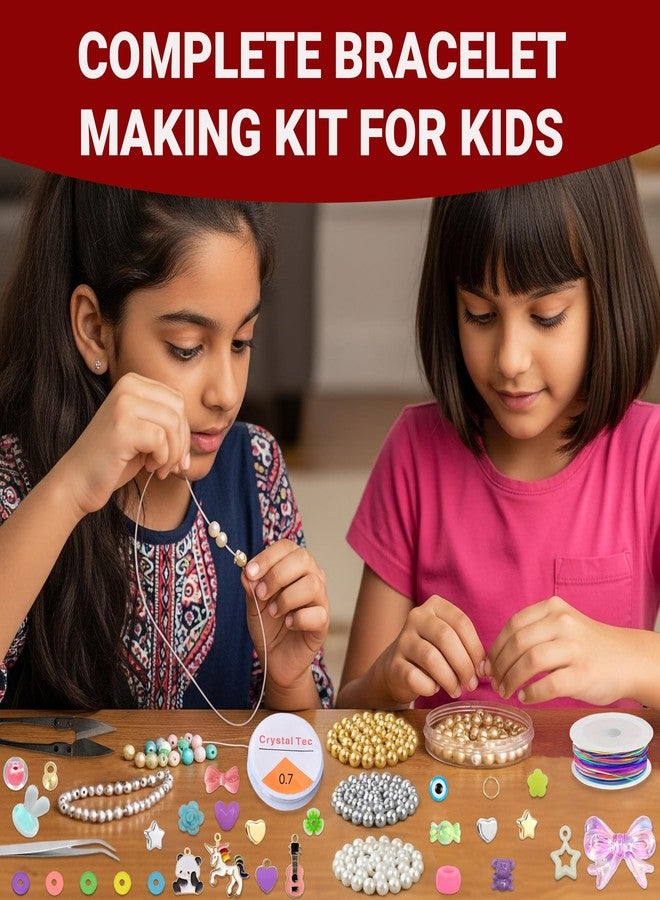 STEMTICS Bracelet Making Kit for Girls Age 12-15 Years Old with Polymer Clay Beads Charms and Manual | Stylish Jewellery Birthday Gift Set for Girl Kids 12, 13, 14, 15 Year Old - Image 5
