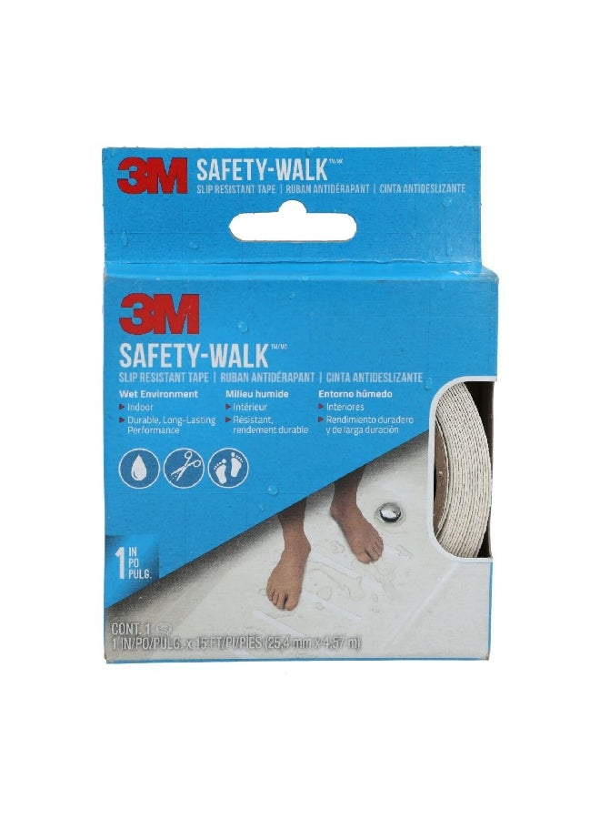 3M Safety-Walk Slip Resistant Tape for Tub and Shower White 1 x 180 Inch 280W-R1X180 - Image 1