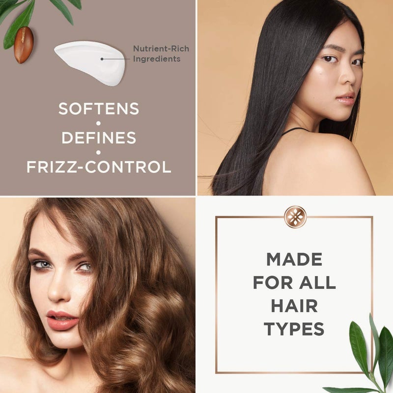 Argan Magic Nourishing Hair Cream - Hydrates, Conditions, and Eliminates Frizz for All Hair Types | Seals in Shine | Made in USA, Paraben Free, Cruelty Free (8.5 oz) - Image 3