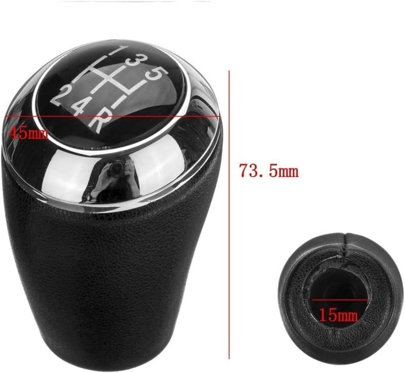 Wivplex 5 Speed PU Leather Gear Shift Knob for Mazda - Image 2