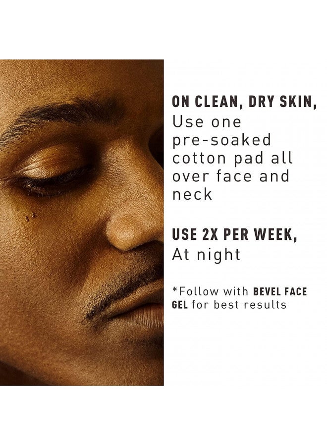 Bevel Bevel 10% Glycolic Acid Toner Pads for Face, Helps Remove Dead Skin Cells and Reduce Ingrown Hairs for Even Skin Tone and Texture, 45 Count (Packaging May Vary) - Image 3