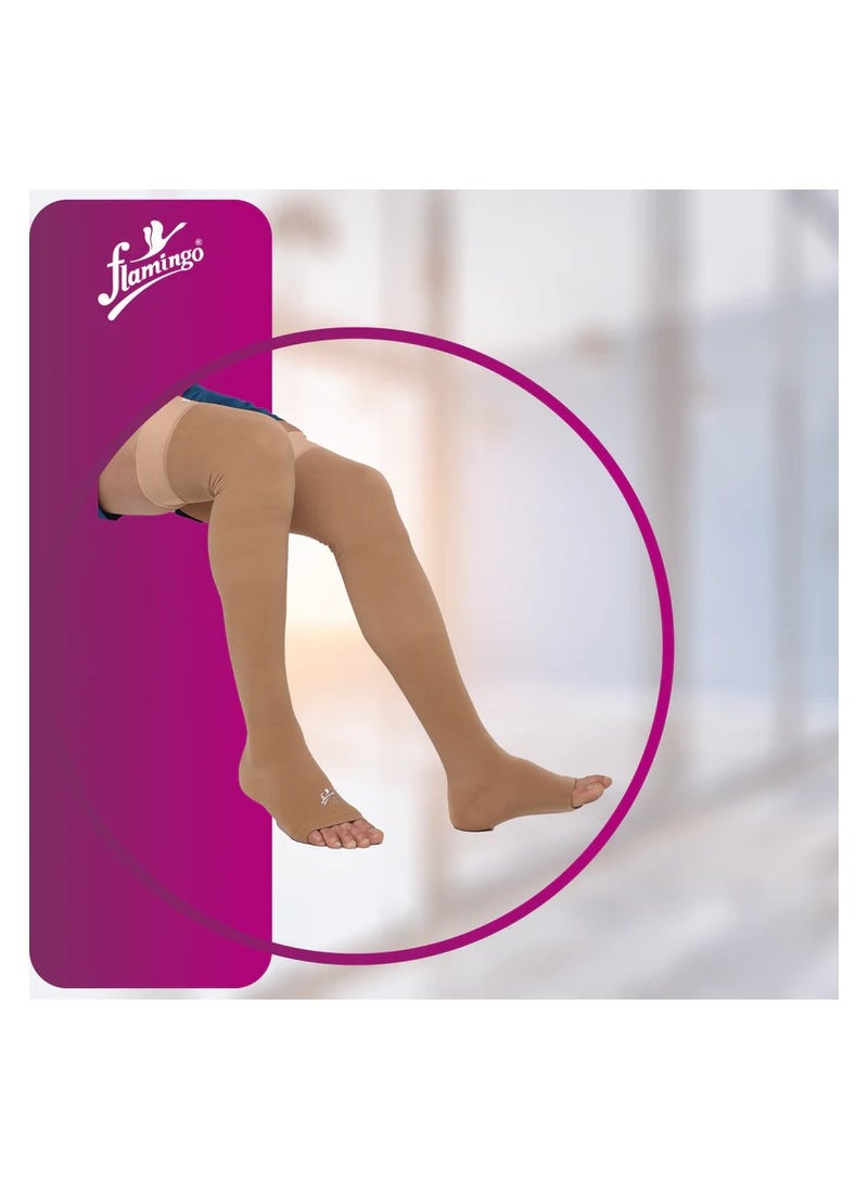 FLAMINGO Medical Compression Stockings Above Knee  Class- I Large (L) 