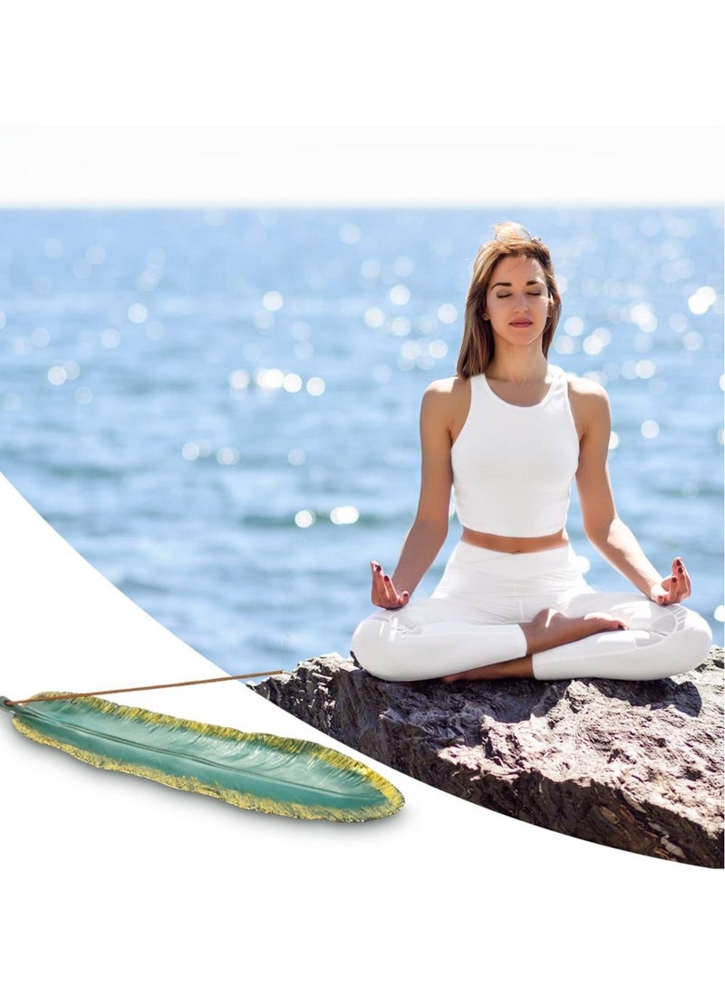 كابتن تيك Ceramic Incense Holder, 9 Inches Long, Ash Catcher, Easy to Clean, Ideal for Living Room, Bedroom, Yoga, and Meditation, 1 Piece - Image 2