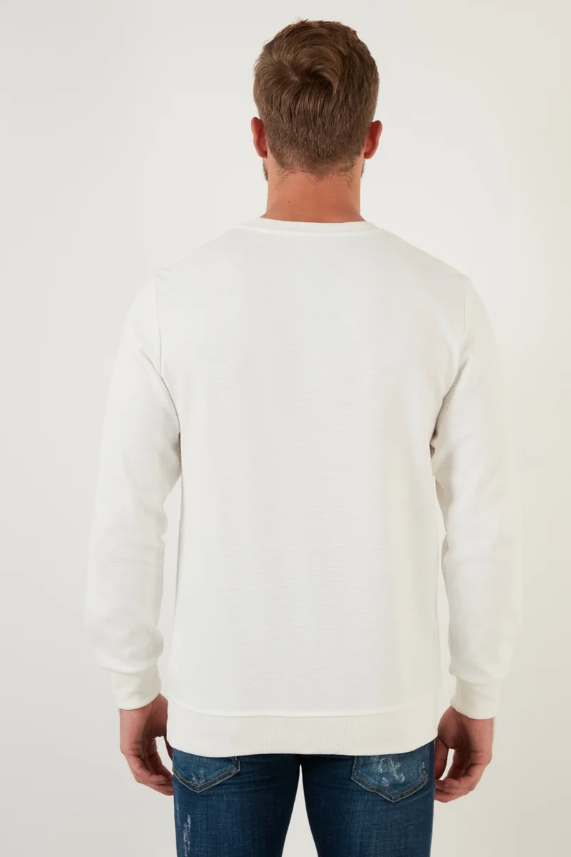 Buratti Regular Fit Crew Neck Cotton Sweat Men's Sweat 5905313