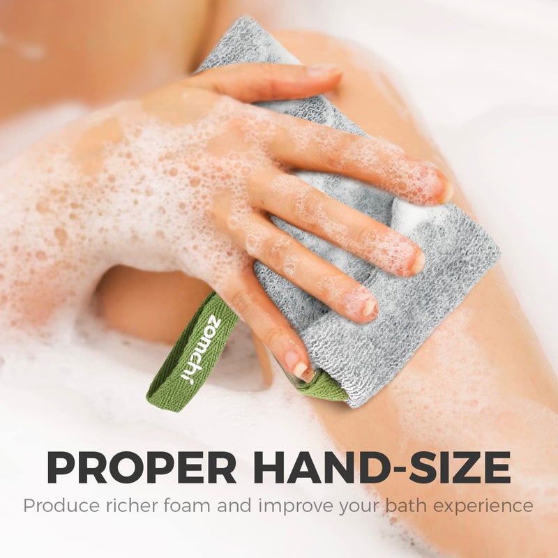 ZOMCHI 2 Pieces of Soap Bags with Gentle Roughness, Soap Savers for Bar Soap, Body Scrubbers for Use in Shower, Soap Exfoliating Bag - Image 3