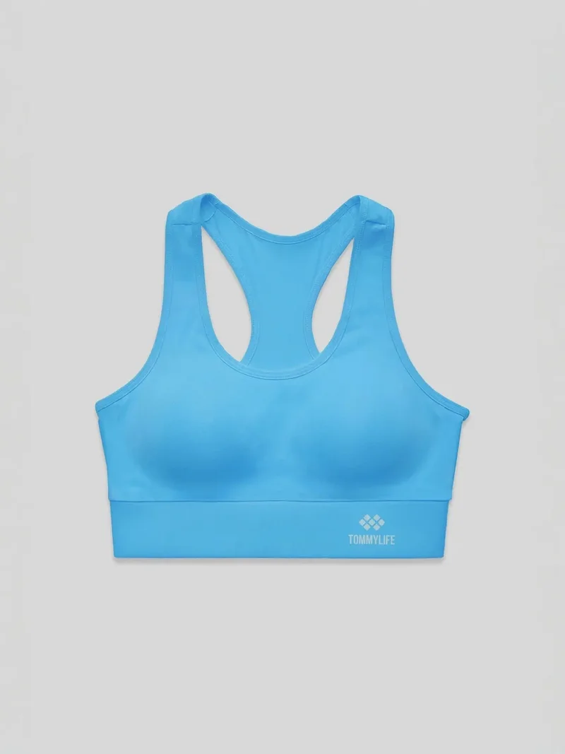 تومي لايف TOMMY Sleeveless Cropped Fitted Sports Top