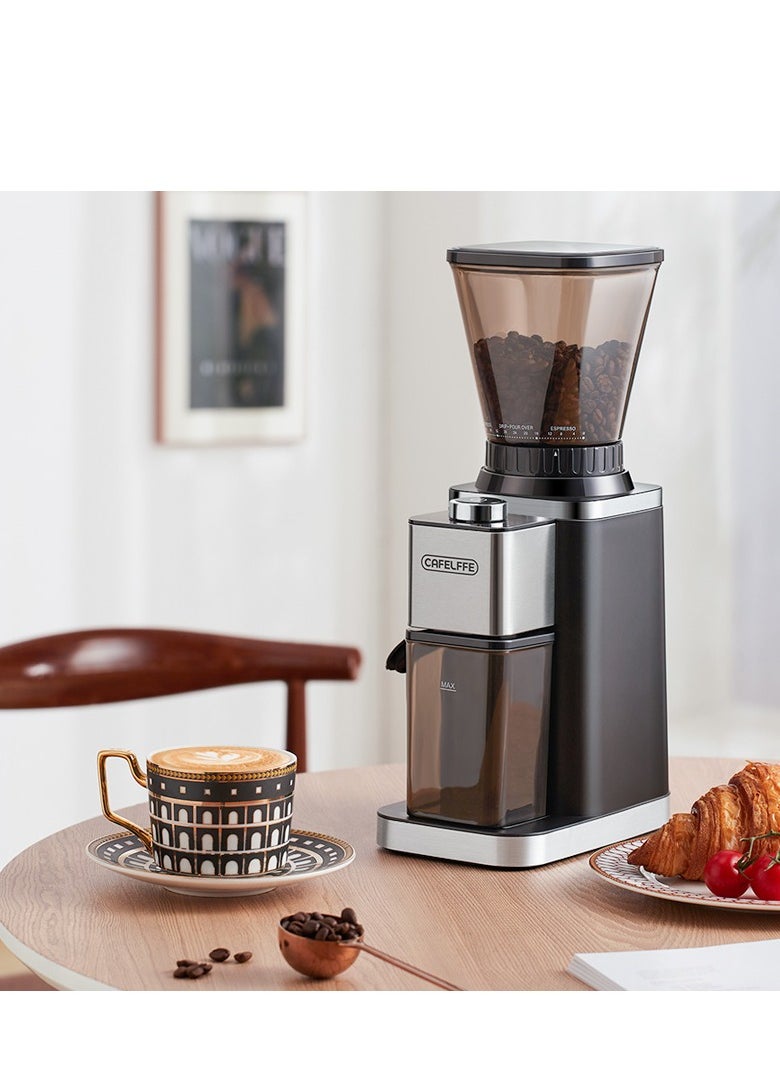 Cafelffe - Electric Conical Burr Coffee Grinder Automatic 48 Precise Grinding Setting and Anti-Static Coffee Bean Grinder - Image 1