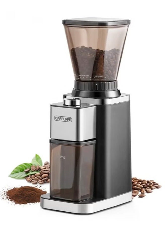 Cafelffe - Electric Conical Burr Coffee Grinder Automatic 48 Precise Grinding Setting and Anti-Static Coffee Bean Grinder - Image 1