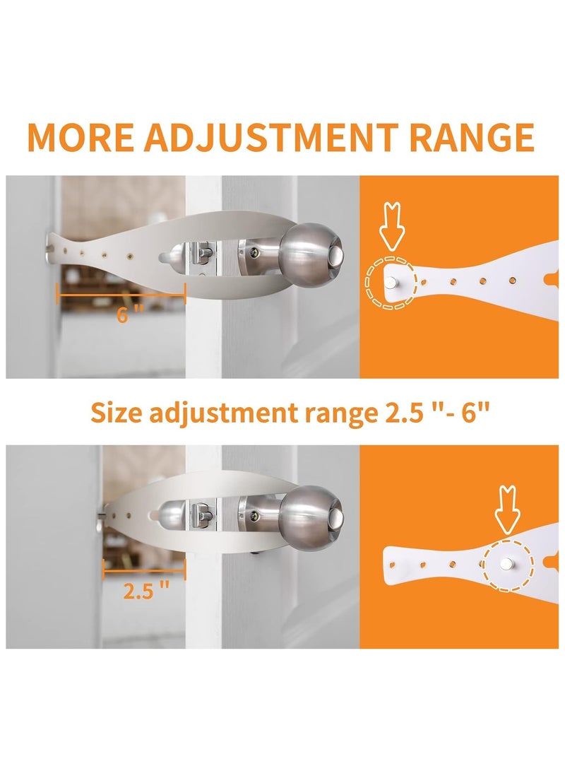 INSIJAM 2 Pack Cat Door Latch with Stabilizer 5 Sizes Adjustable Cat Door Holder Latch to Keep Dog Out of Litter Boxes and Food Economical Alternative of Pet Gates and Interior Cat Door - Image 3