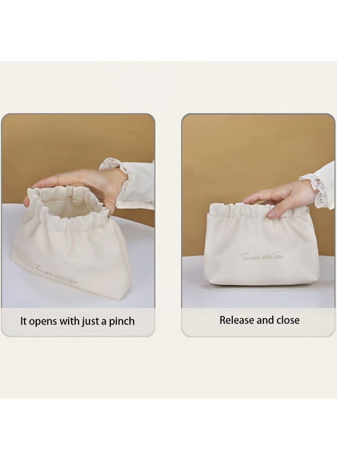 حقيبة مكياج أنيقة وبسيطة ومدمجة، حقيبة تخزين أحمر الشفاه مطوية، منظم مستحضرات تجميل محمول، تصميم إغلاق تلقائي، مناسبة للسفر ورحلات العمل - Image 3