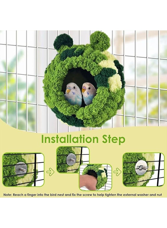 Unewshi Bird Nest, Parrot Breeding House Conure Snuggle Hut for Budgie, Parakeet, Cockatiel, Conure, Lovebird, Canary, Finch, Hamster, Small Pets - Image 4