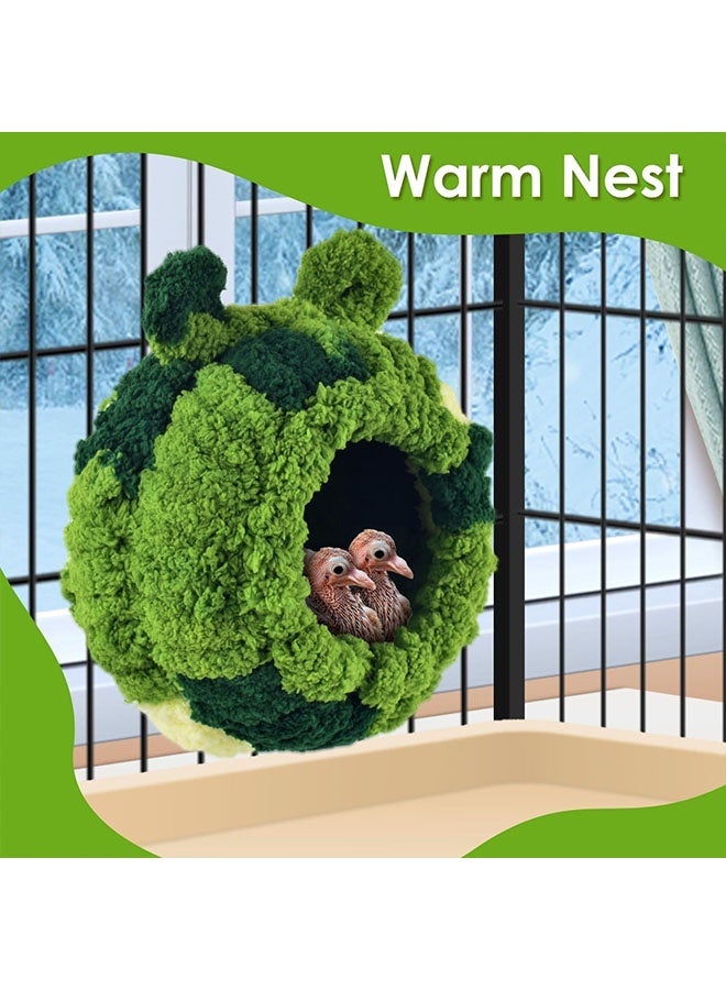 Unewshi Bird Nest, Parrot Breeding House Conure Snuggle Hut for Budgie, Parakeet, Cockatiel, Conure, Lovebird, Canary, Finch, Hamster, Small Pets - Image 3