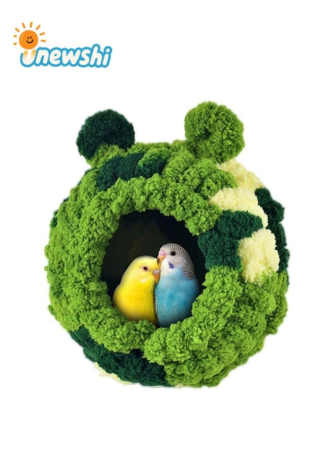 Unewshi Bird Nest, Parrot Breeding House Conure Snuggle Hut for Budgie, Parakeet, Cockatiel, Conure, Lovebird, Canary, Finch, Hamster, Small Pets - Image 1