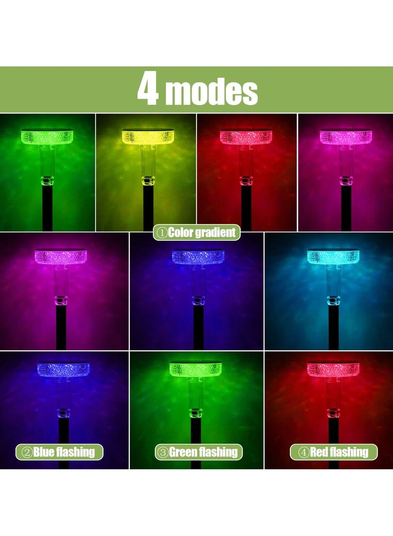 Shanny SHANNY Solar Spike Light Outdoor, IP66 Waterproof Solar Garden Light with 1 Pack - 4 Modes 7 Colors, Automatic Solar Lamp. Outdoor Solar LED Light for Garden, Pathway, Patio, Walkway, Lawn Home  - Image 3
