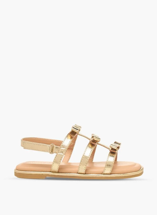 Little Missy Girls Hook & Loop Flat Sandals