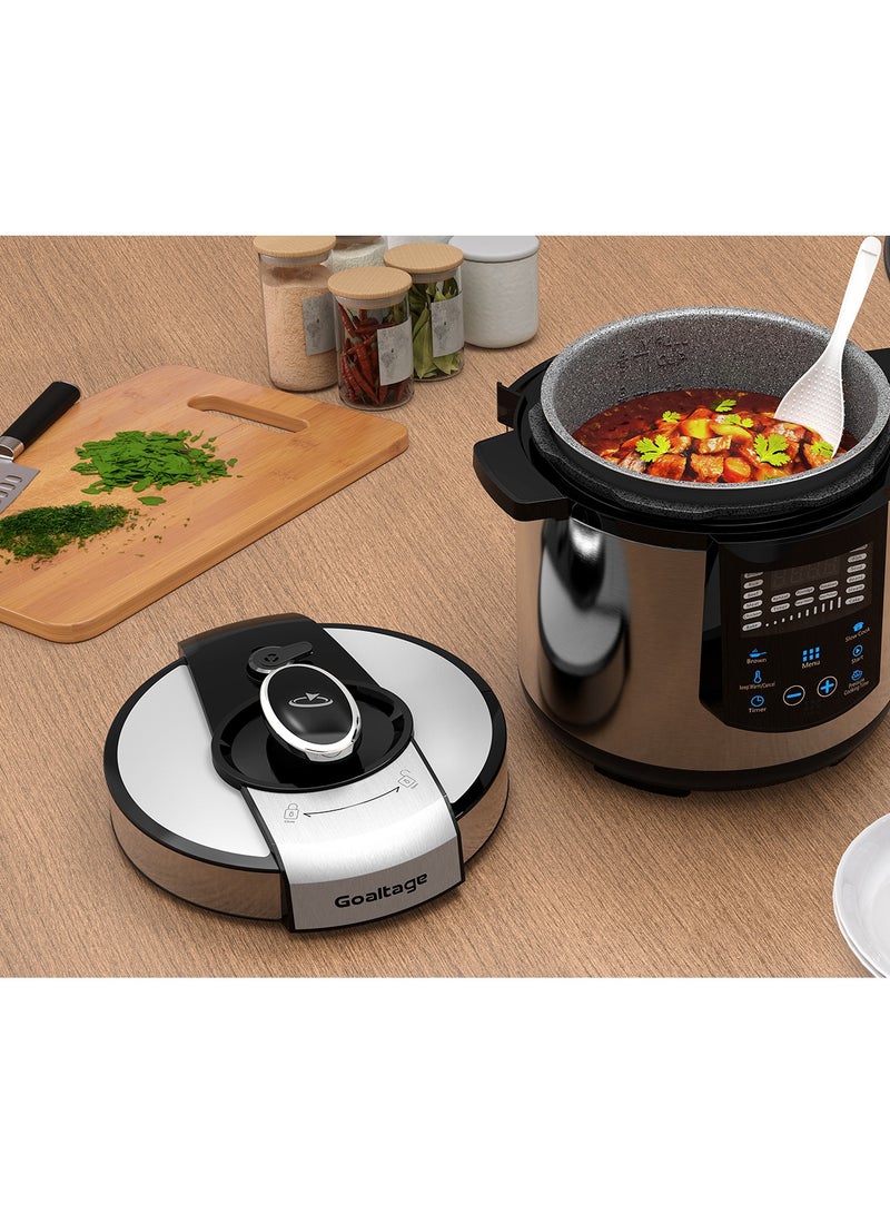 Goaltage Goaltage CKR01 CulinaryPro 1000W Multi-Cooker with 18 Built-In Presets, Adjustable Timer, 6L Capacity  - Image 4