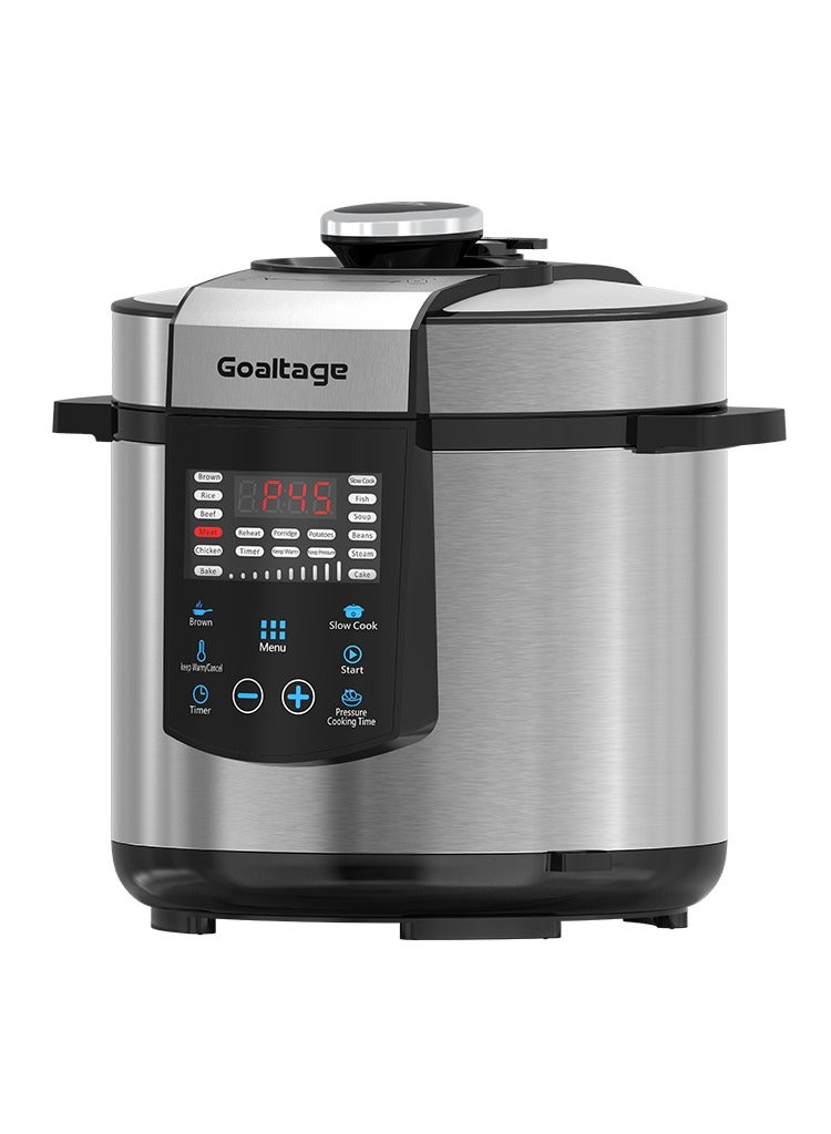 Goaltage CulinaryPro 1000W Multi-Cooker & 18 Built-In Presets, Adjustable Timer, 6L Capacity - Image 1