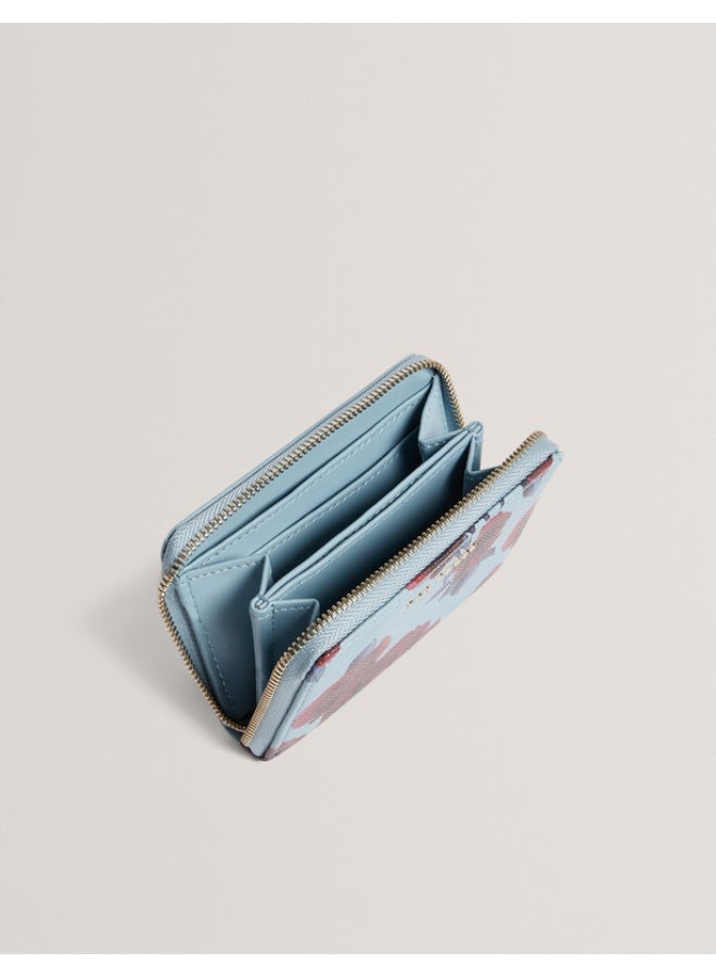 Ted Baker Small Rose Print Zip Around Purse - Image 4