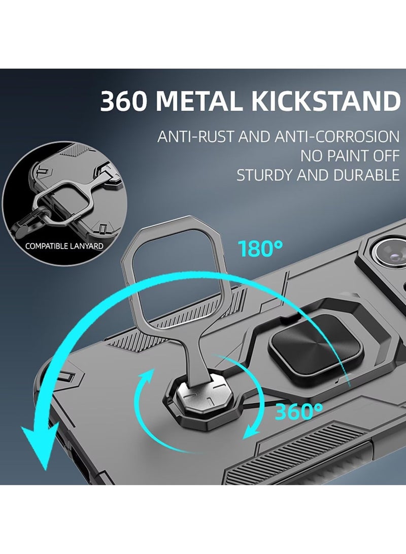 General Case Compatible with Honor 400 Pro 5G Magnetic Case with Metal Ring Holder Non-slip and Air Cushion Protective Cover for Honor 400 Pro  - Image 3