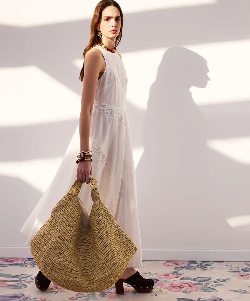 ابيكول Lace-Trimmed Dress