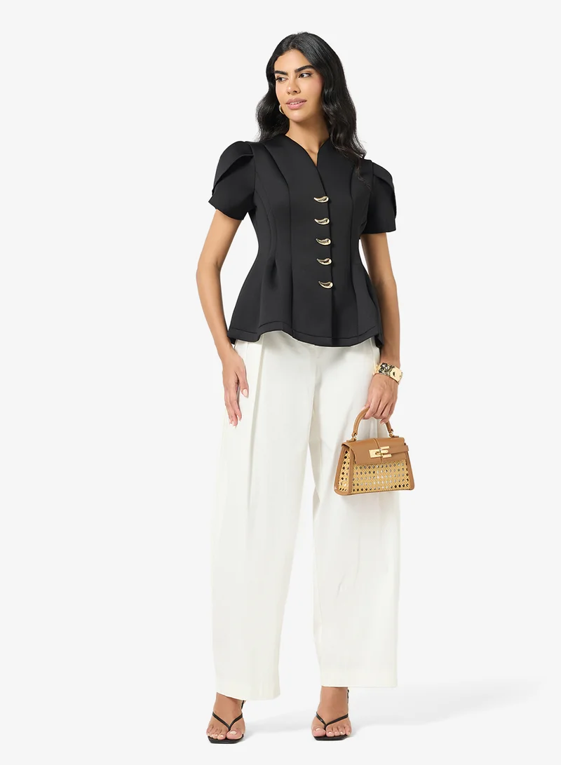 Ella  Peplum Blouse for Women | Best Price UAE