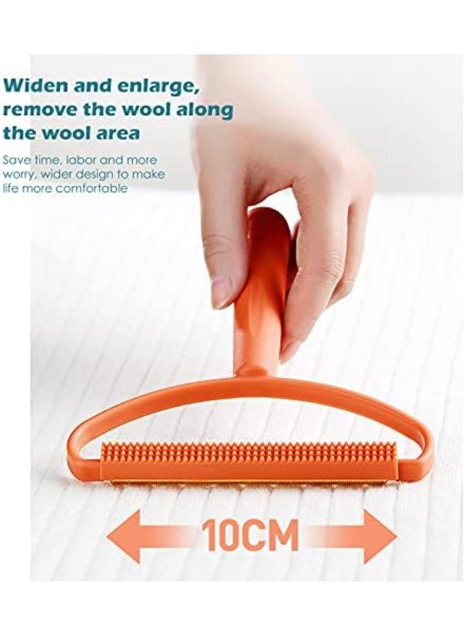 Glumes Portable Lint Remover, Lint Roller, Manual Double Sided Clothes Fuzz Shaver, Reusable Lint Cleaner For Removing Dust Pet Hair From Carpet, Clothing And Furniture 1 Pack (Blue) - Image 4