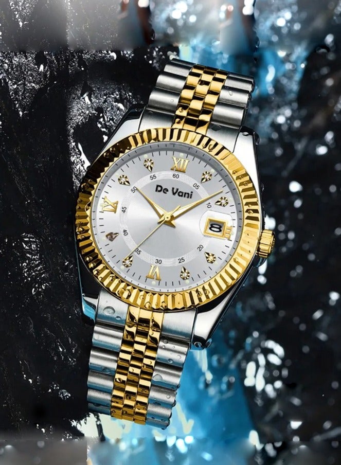 دي فاني ساعة يد للرجال من دي فاني ستانلس ستيل أنالوج بعقارب - Image 2