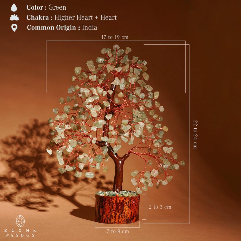 KARMAPLEDGE Crystal Tree of Life Green Aventurine Healing Crystal Trees for Home & Office Decoration  Handmade Bonsai Trees for Positive Energy  Money  Good Luck  Christmas Decor  Birthday Gifts for Women  Mom - Image 3