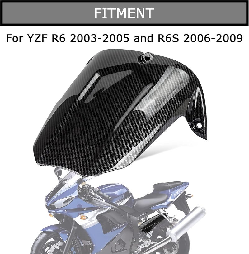 psler Rear Mudguard Tire Hugger for YZF R6 2003-2005 and for R6S 2006-2009 (Carbon) - Image 2