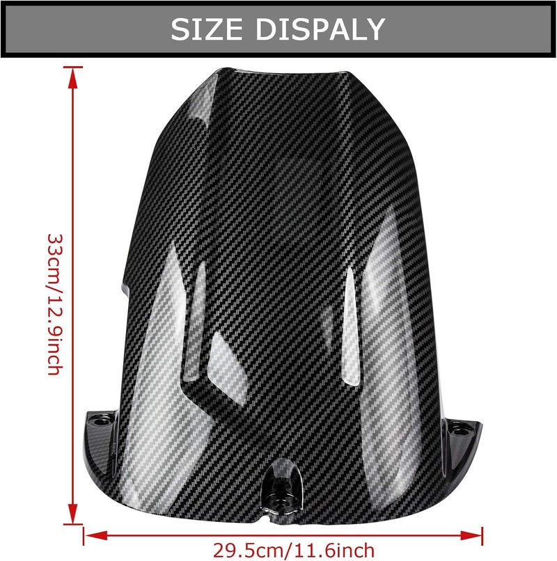 psler Rear Mudguard Tire Hugger for YZF R6 2003-2005 and for R6S 2006-2009 (Carbon) - Image 4