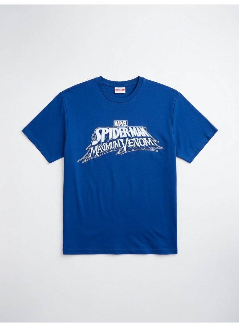 SPIDERMAN MENS T-SHIRT OVERSIZE DROPPED SHOULDER T-SHIRT - Image 1